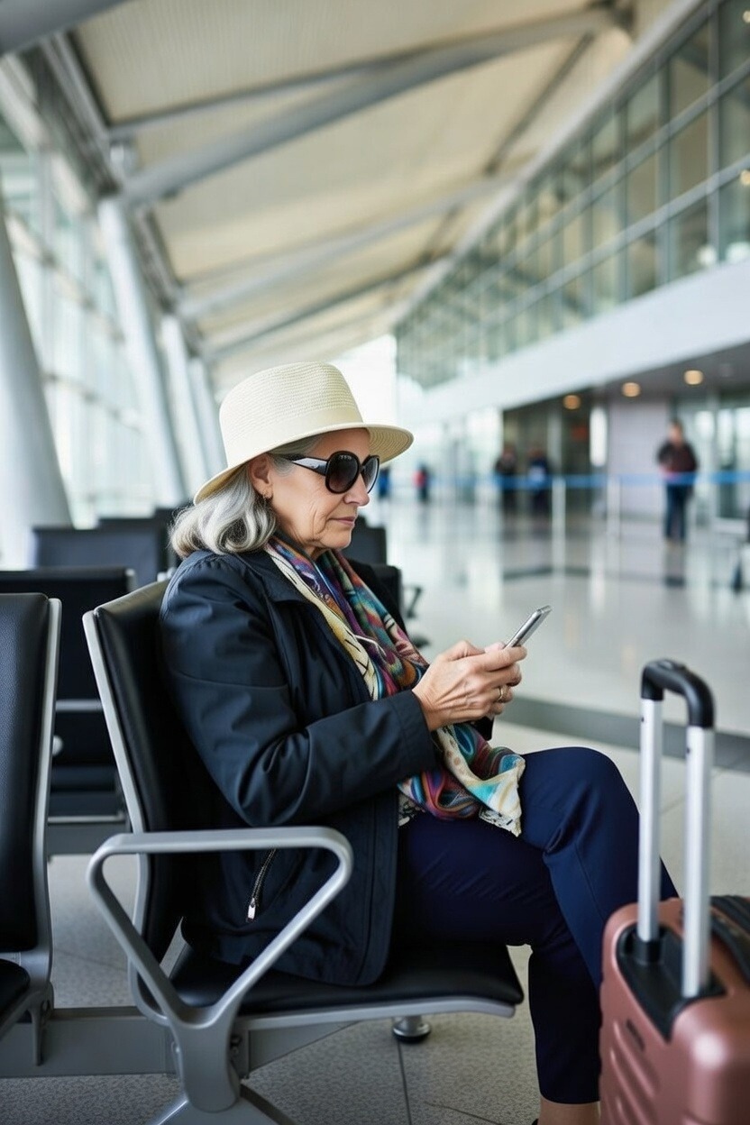 lady on phone