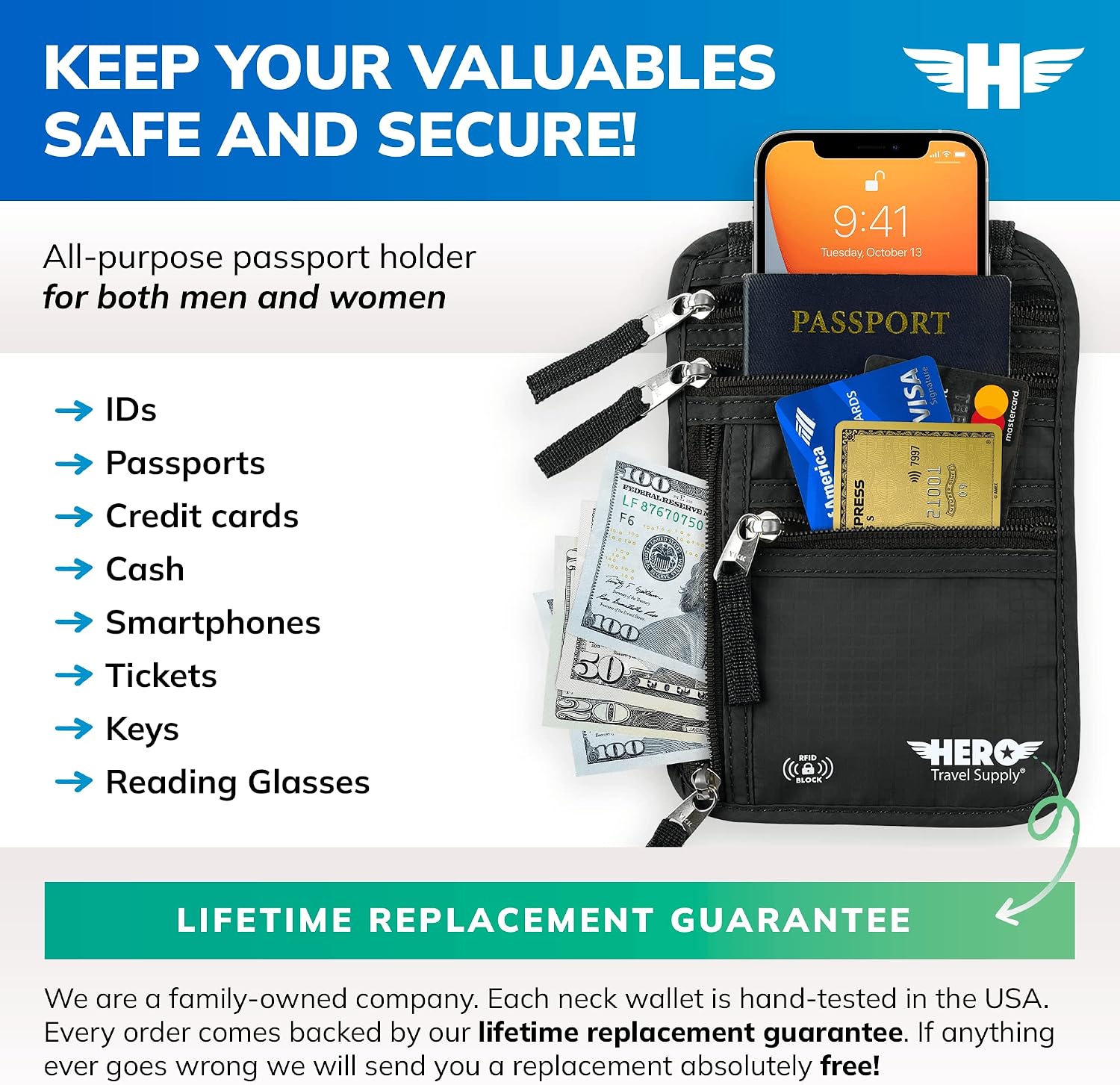 best travel gadgets neck wallet