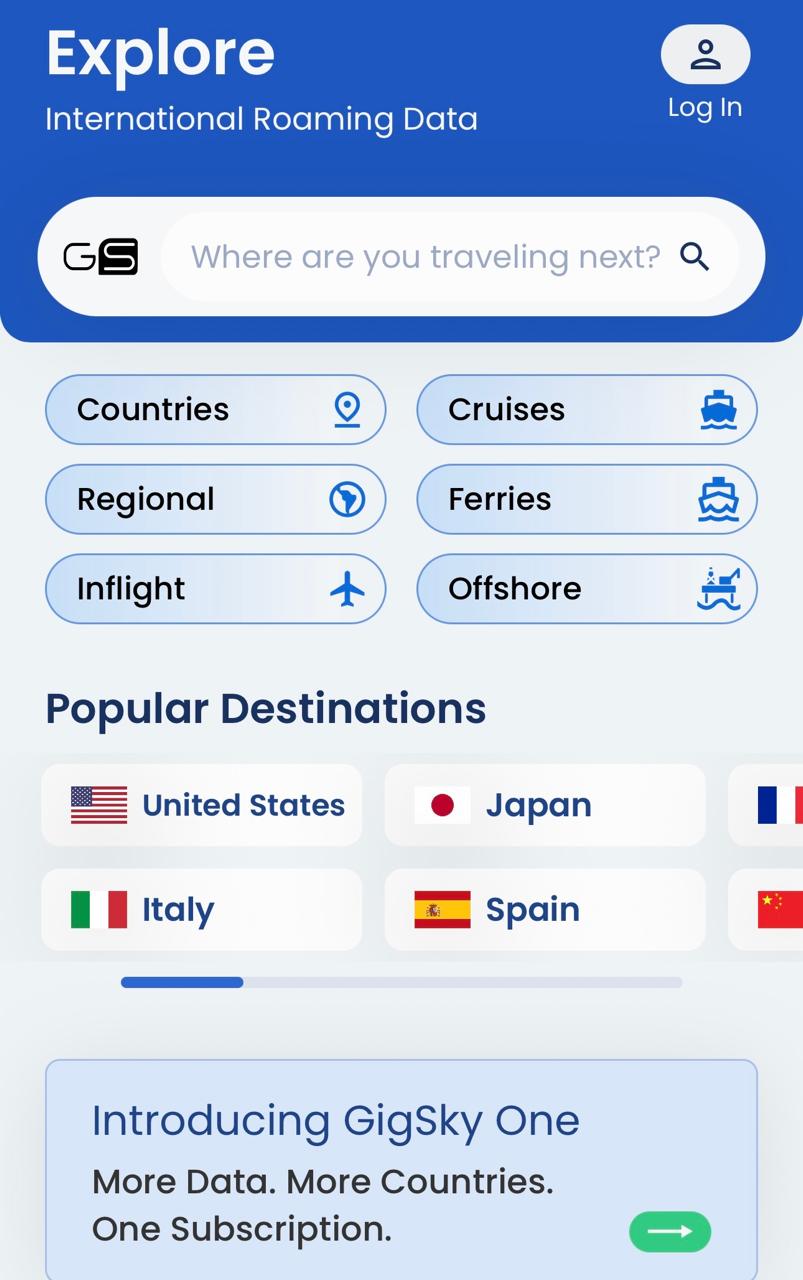 Gigsky Travel Esim